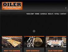 Tablet Screenshot of oilerbasketballteamcamp.com